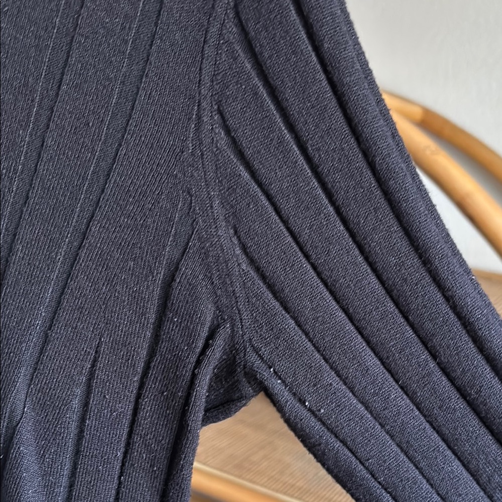 Black Ribbed Sweater - Picture 5 of 8